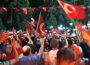 Demonstrations against the coup attempt in Turkey